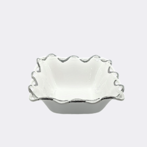 SQUARE SILVER LINE BOWL - 107-16